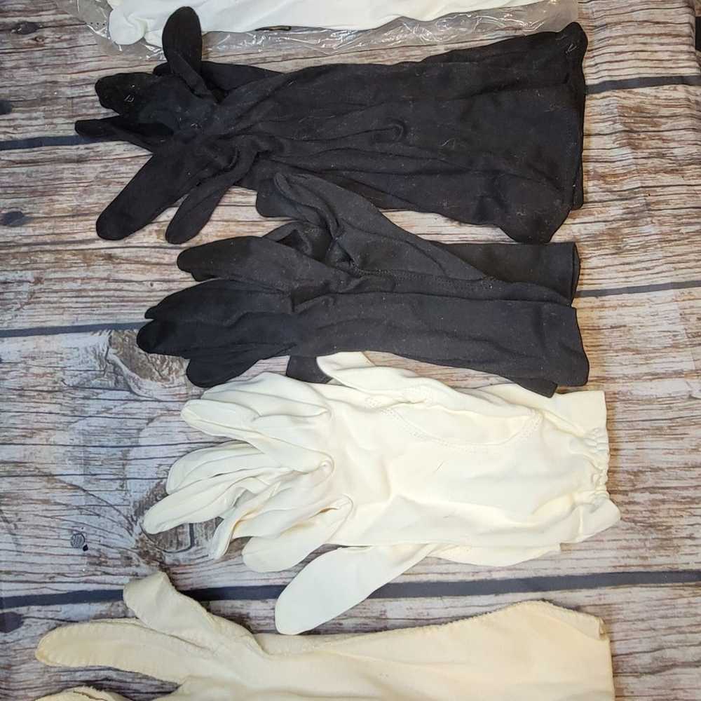 5 pair vintage ladies dress gloves xs - image 1