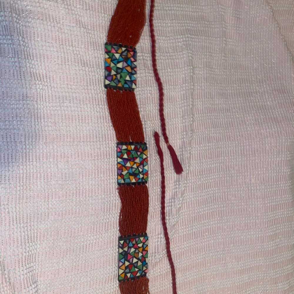 Vintage beaded belt - image 3