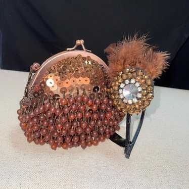 Vintage purse and headband - image 1