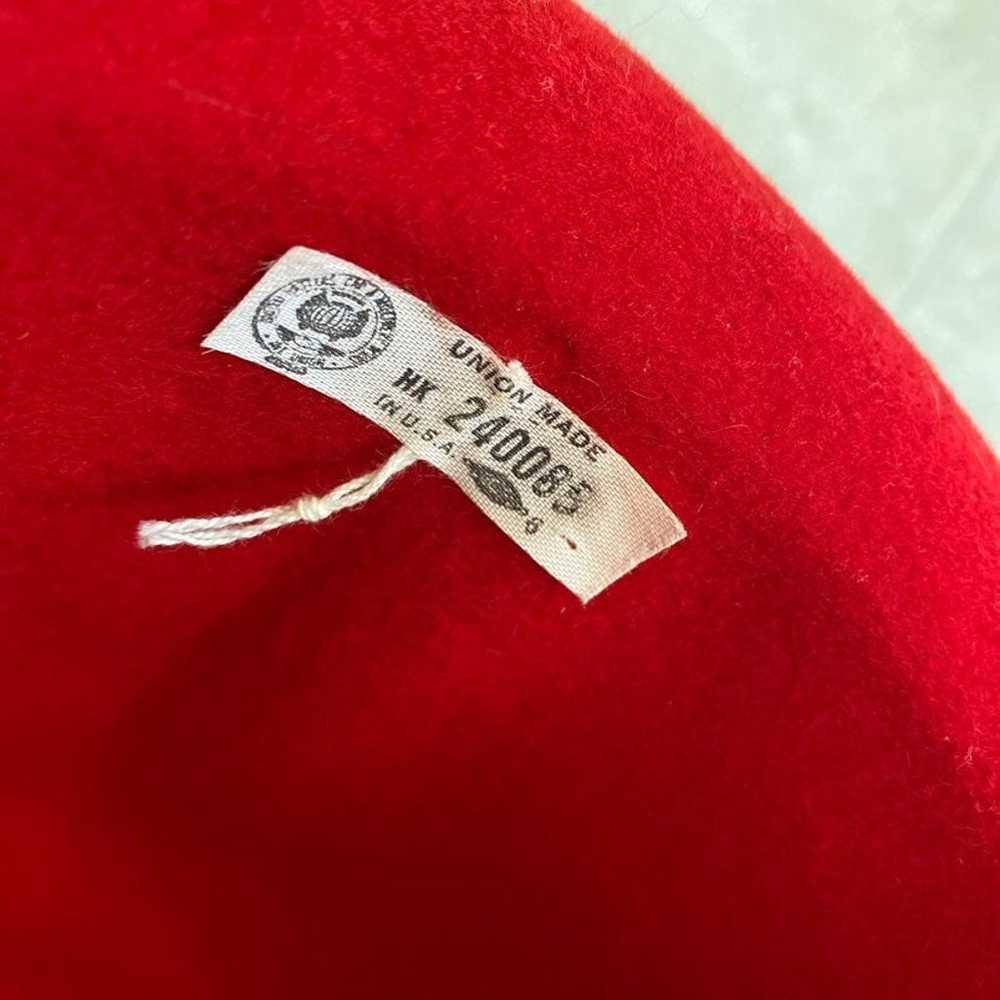 Henry Pollak Red Wool Felt Hat - image 4