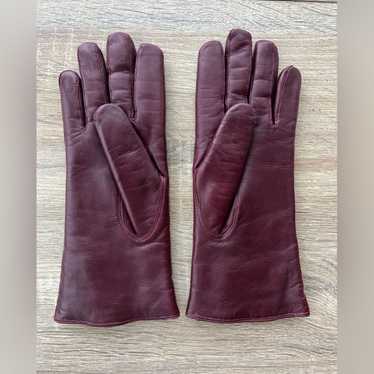 COACH Leather gloves in deep red. Lightly used, g… - image 1
