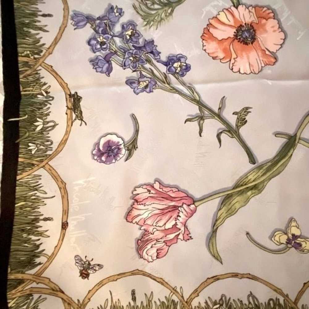 NICOLE MILLER Vintage 1997 100% silk satin floral… - image 3