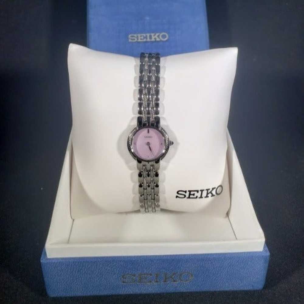 Unused Pearl Faced Seiko Watch - image 1
