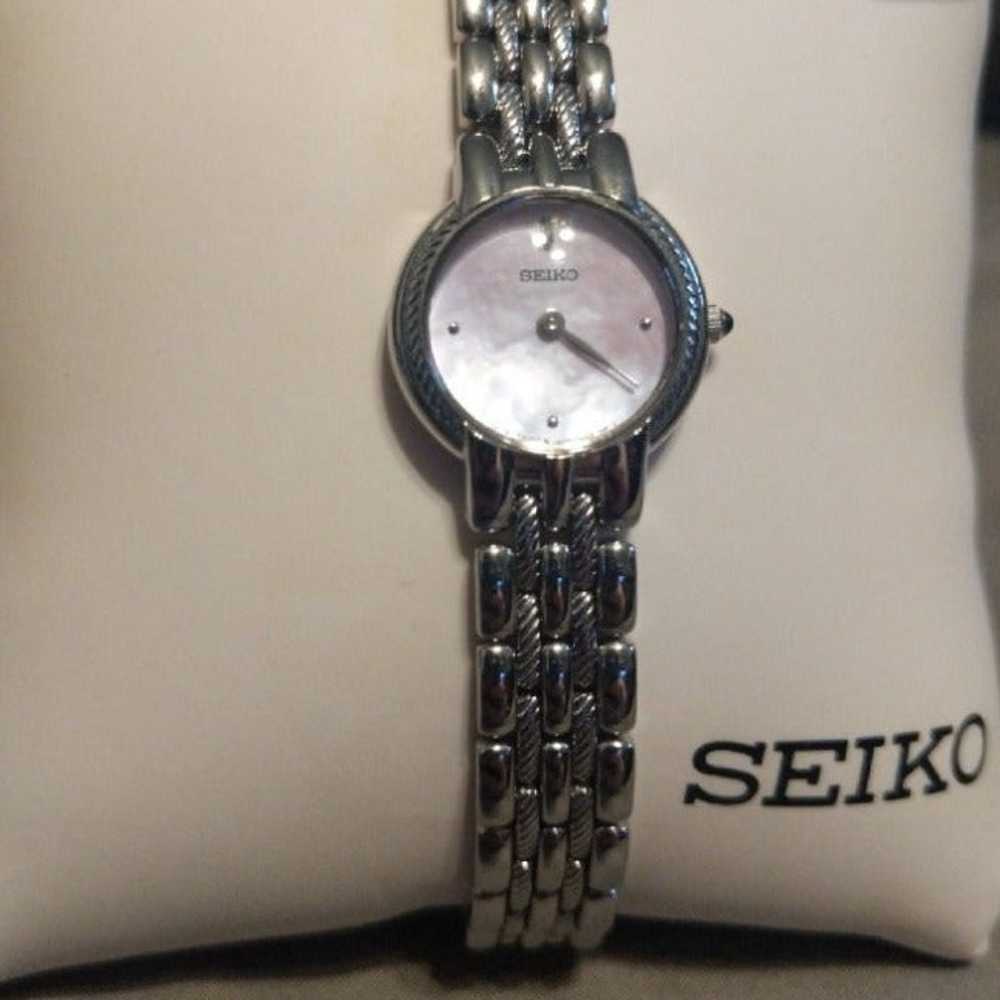 Unused Pearl Faced Seiko Watch - image 3
