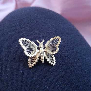 Monet Butterfly Pin Vintage Monet Butterfly Jewelry Signed 