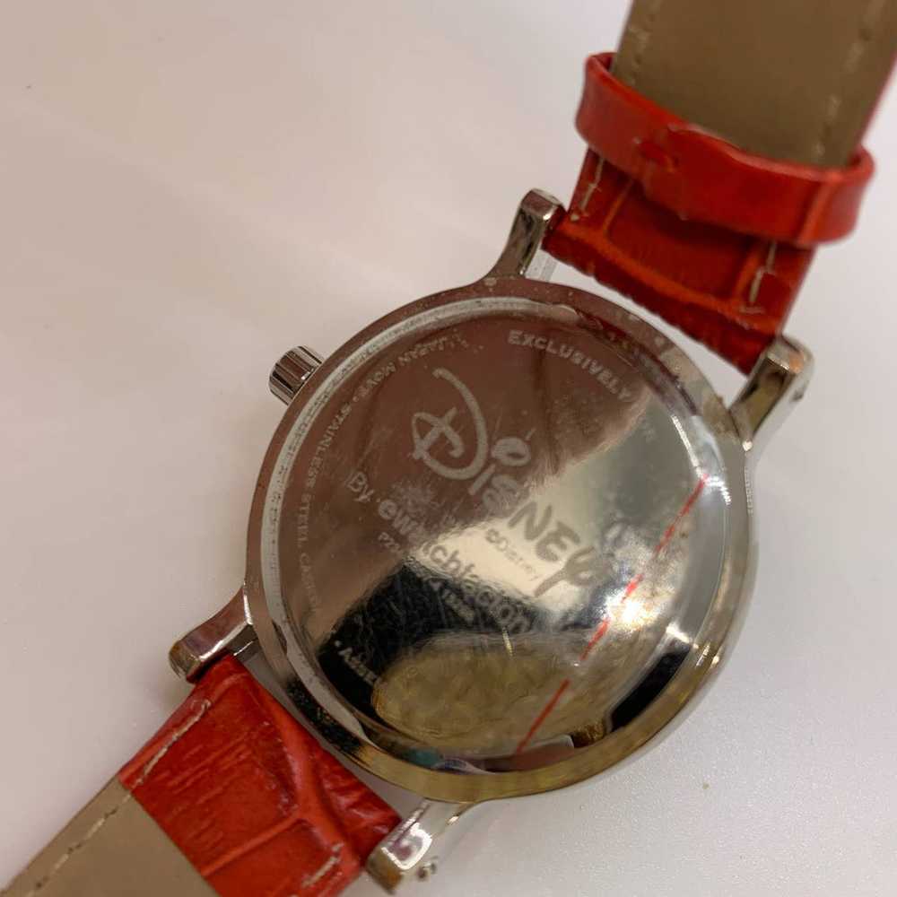 Vintage Minnie Mouse Red Leather Band Watch - image 6