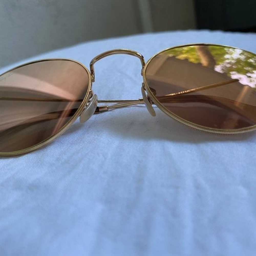 Ray-Ban Bronze-Copper Metal Sunglasses - image 4