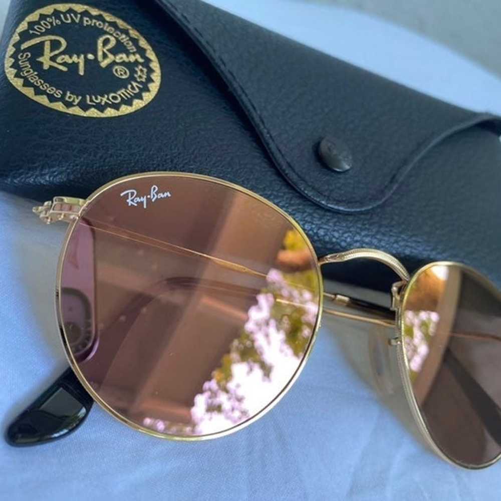 Ray-Ban Bronze-Copper Metal Sunglasses - image 9