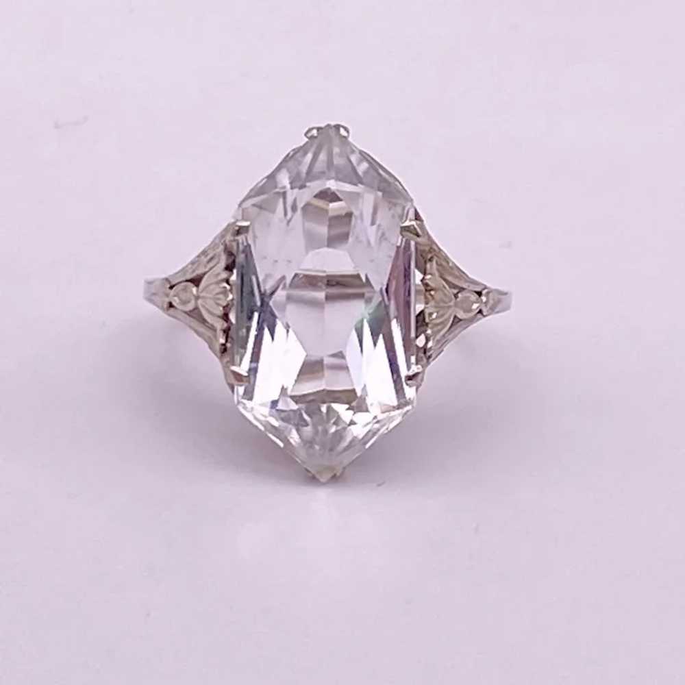 Fabulous Goshenite Beryl Solitaire Ring 5.25 Cara… - image 4