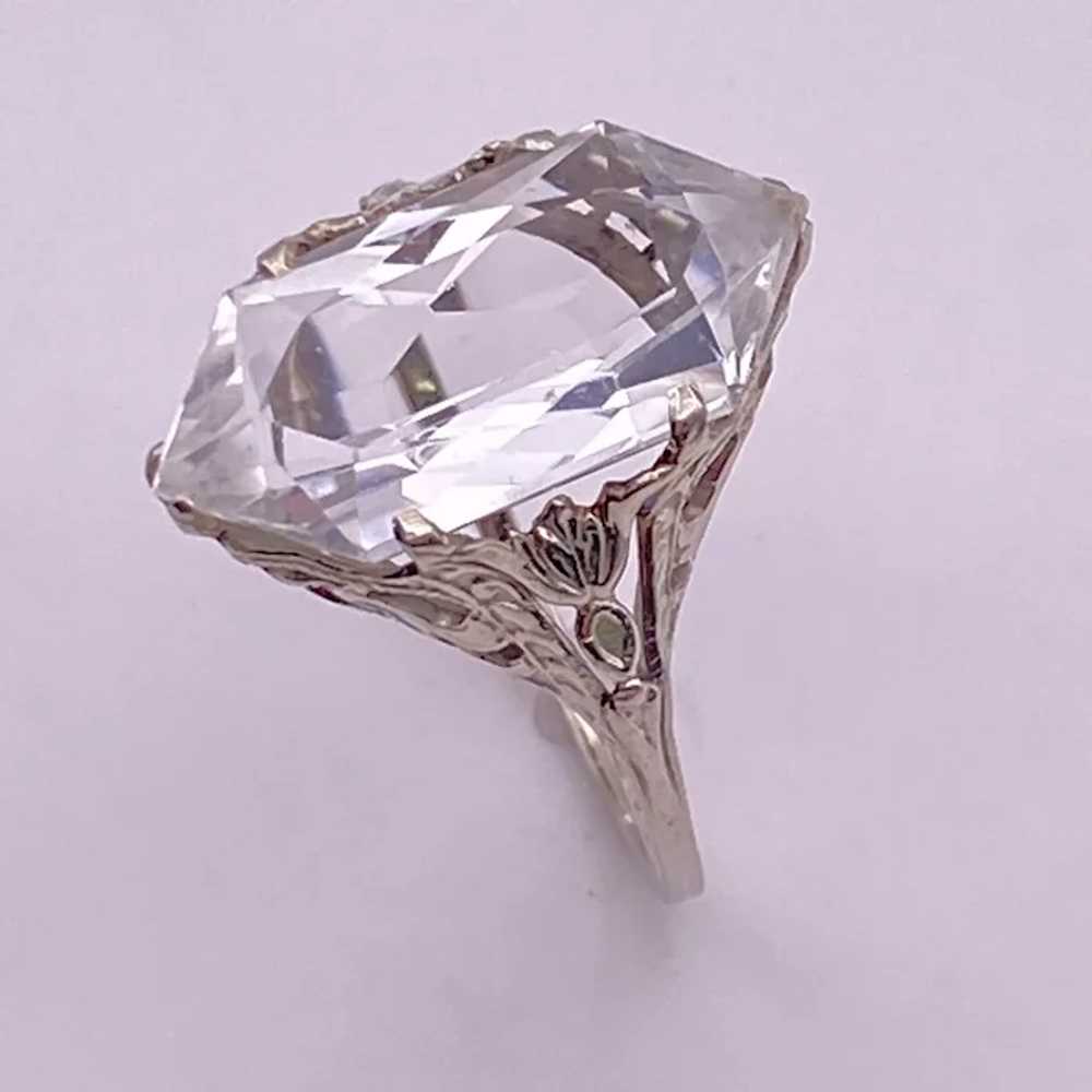 Fabulous Goshenite Beryl Solitaire Ring 5.25 Cara… - image 5