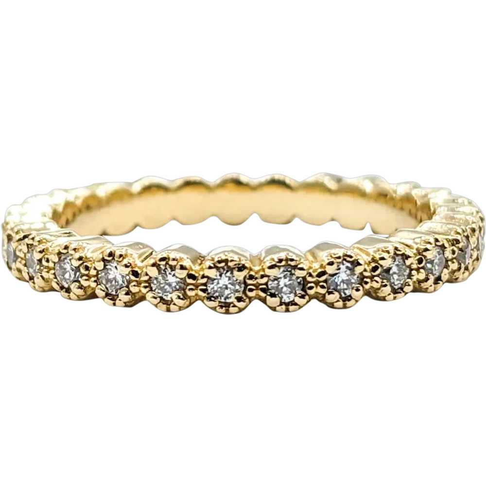 Diamond Eternity Ring Yellow Gold - image 1