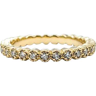 Diamond Eternity Ring Yellow Gold - image 1