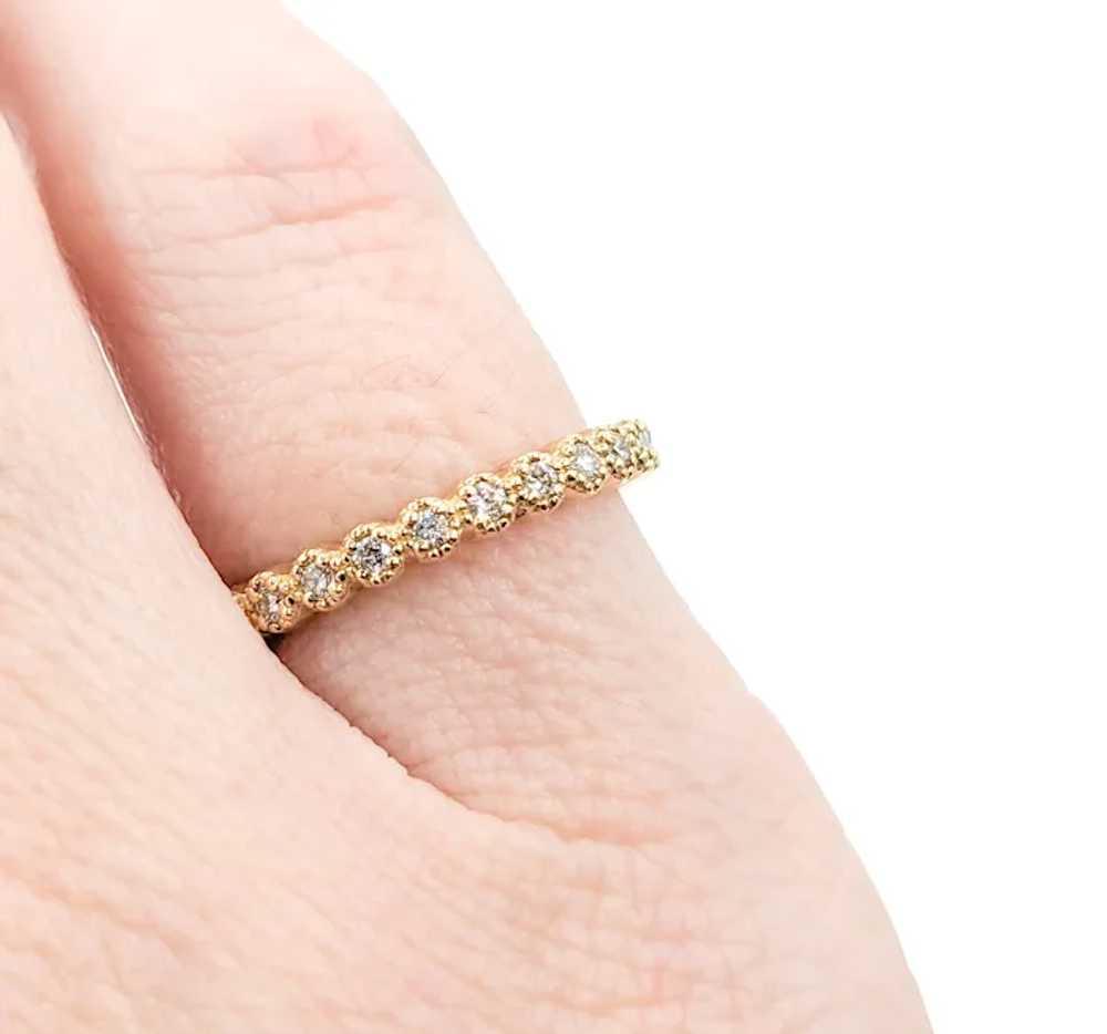 Diamond Eternity Ring Yellow Gold - image 2