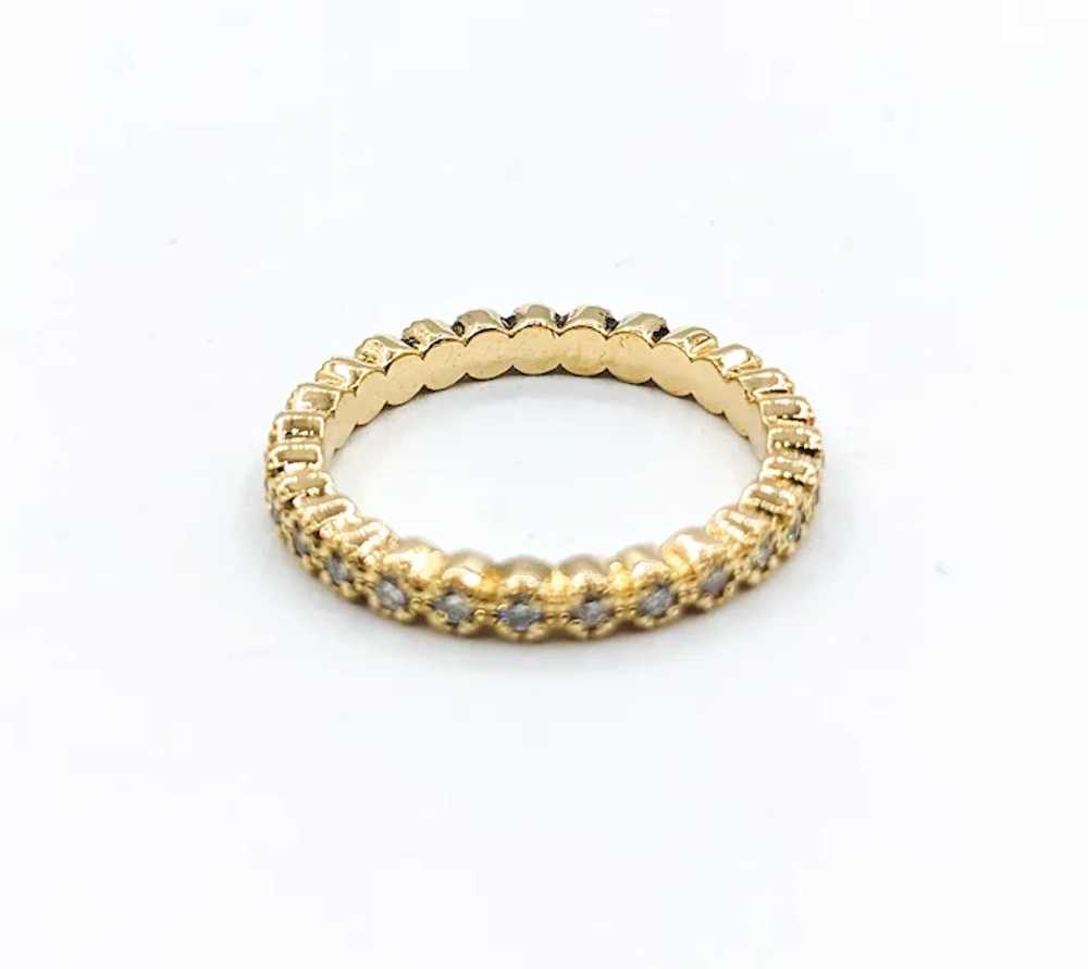 Diamond Eternity Ring Yellow Gold - image 5