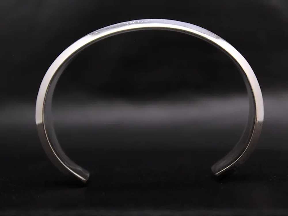 Navajo Tom Hawk Sterling Silver Cuff Bracelet - image 10