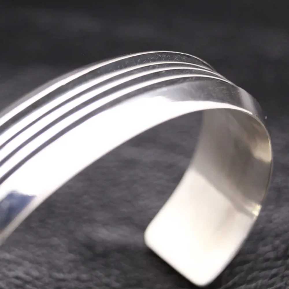 Navajo Tom Hawk Sterling Silver Cuff Bracelet - image 3