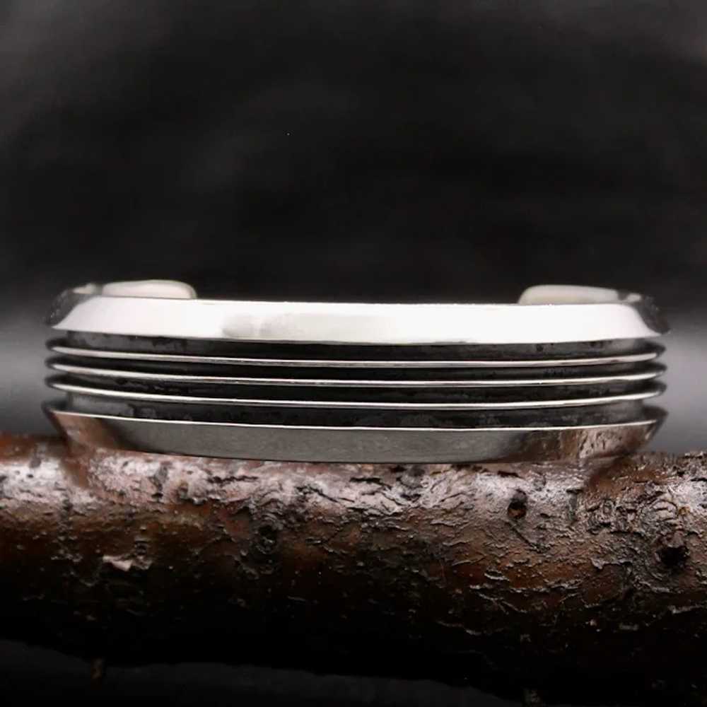 Navajo Tom Hawk Sterling Silver Cuff Bracelet - image 5