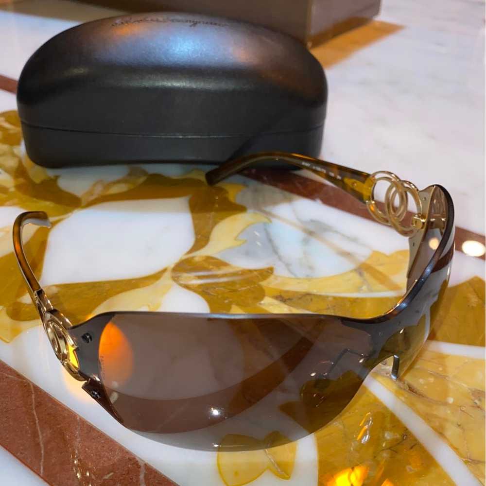 Salvatore Ferragamo sunglasses shield vintage - image 1