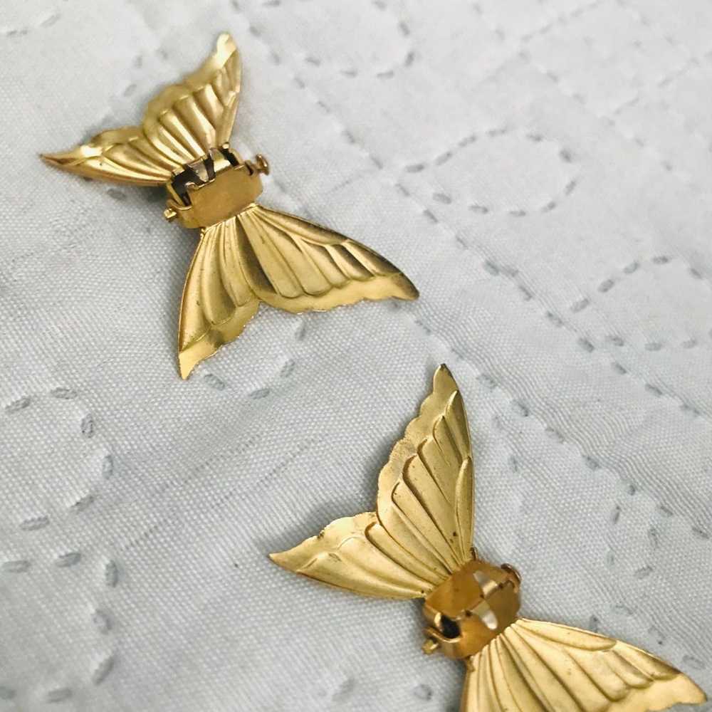 Vintage Butterfly Hair Claw Clip Set - image 2