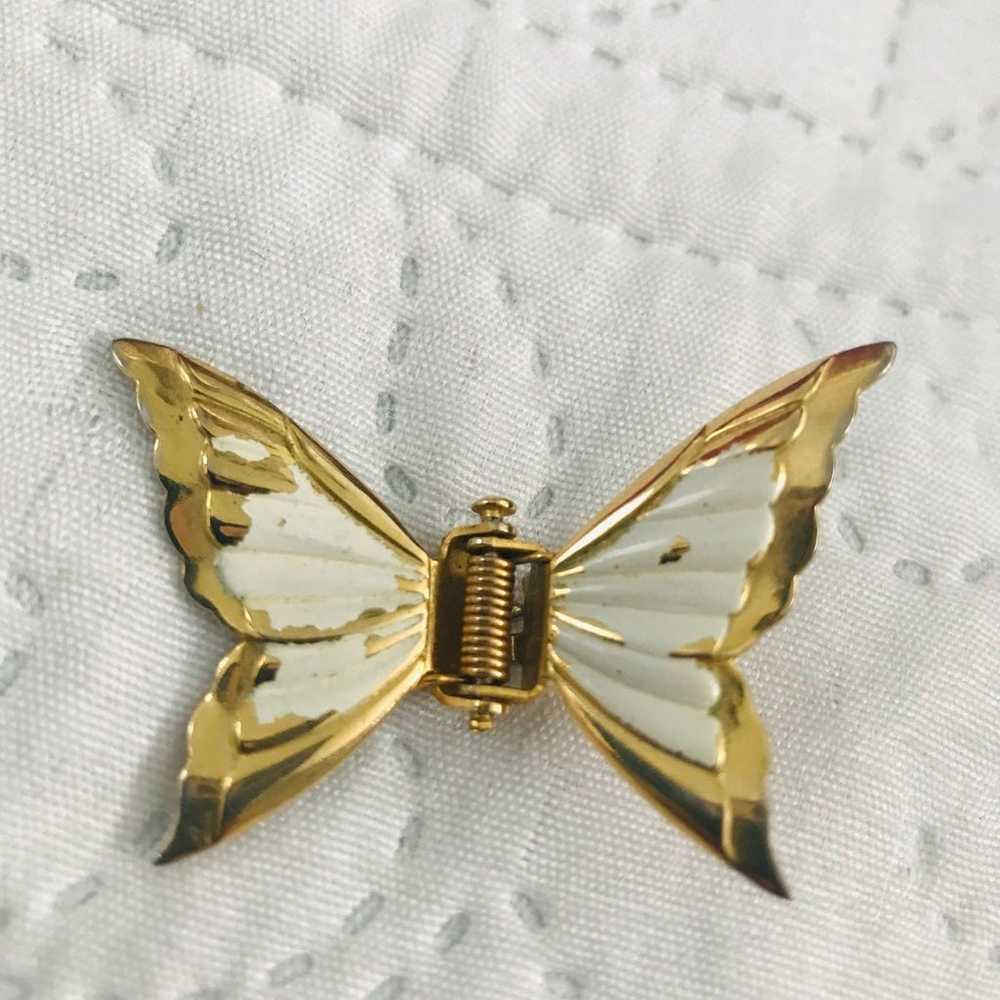 Vintage Butterfly Hair Claw Clip Set - image 5