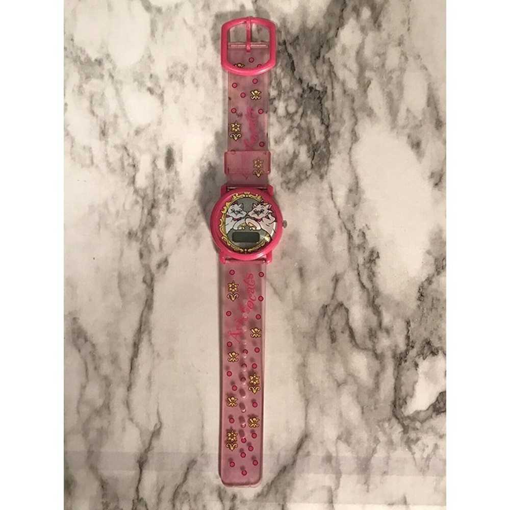 Vintage Disney Watch Aristocats Pink Wrist Watch … - image 1