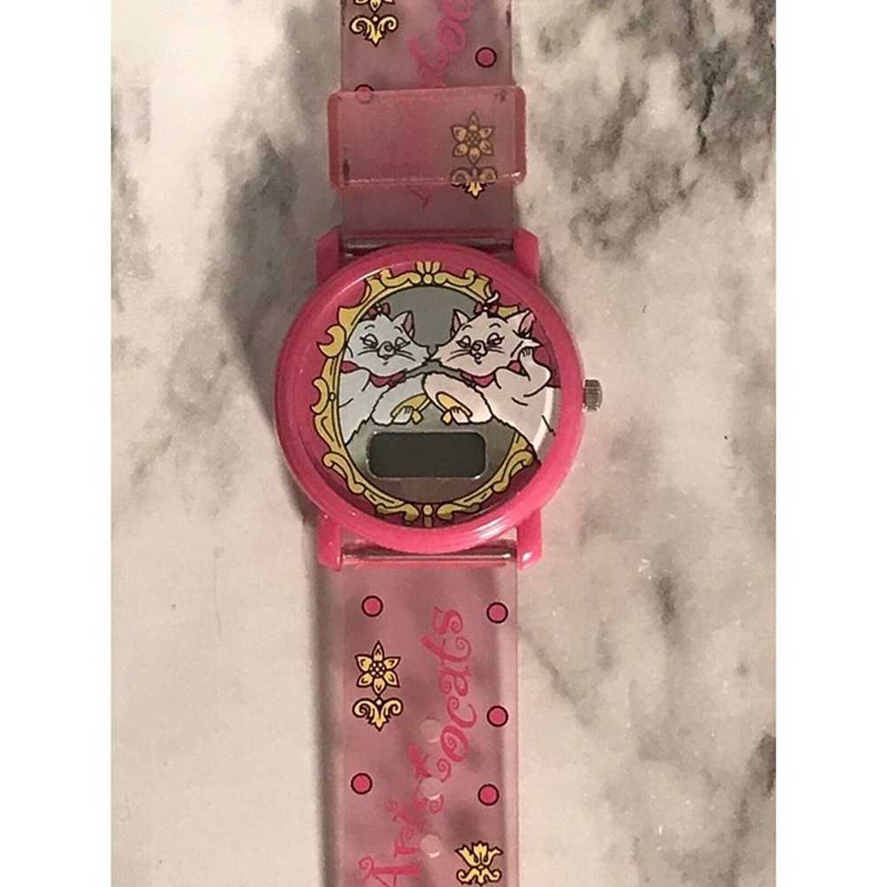 Vintage Disney Watch Aristocats Pink Wrist Watch … - image 2