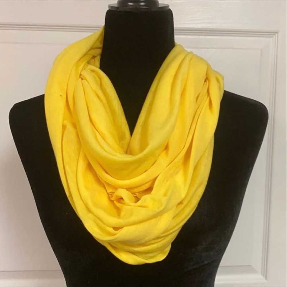 Vintage Bright yellow infinity scarf/ wrap - one … - image 3