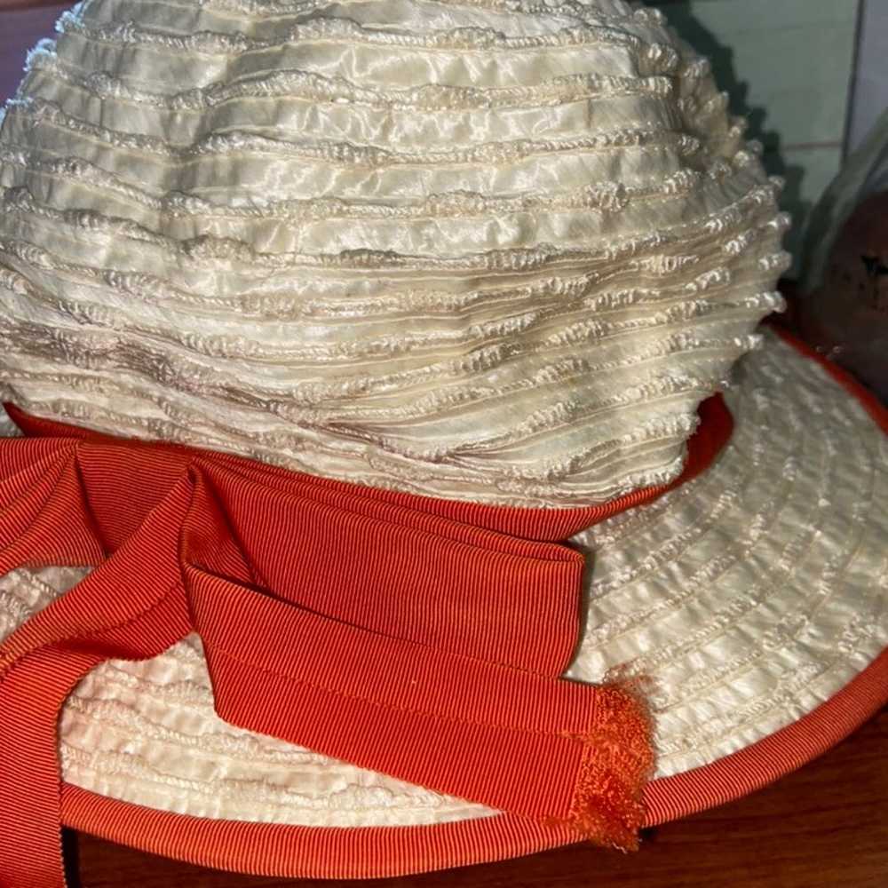 Vintage Ladies Straw Hat - image 3