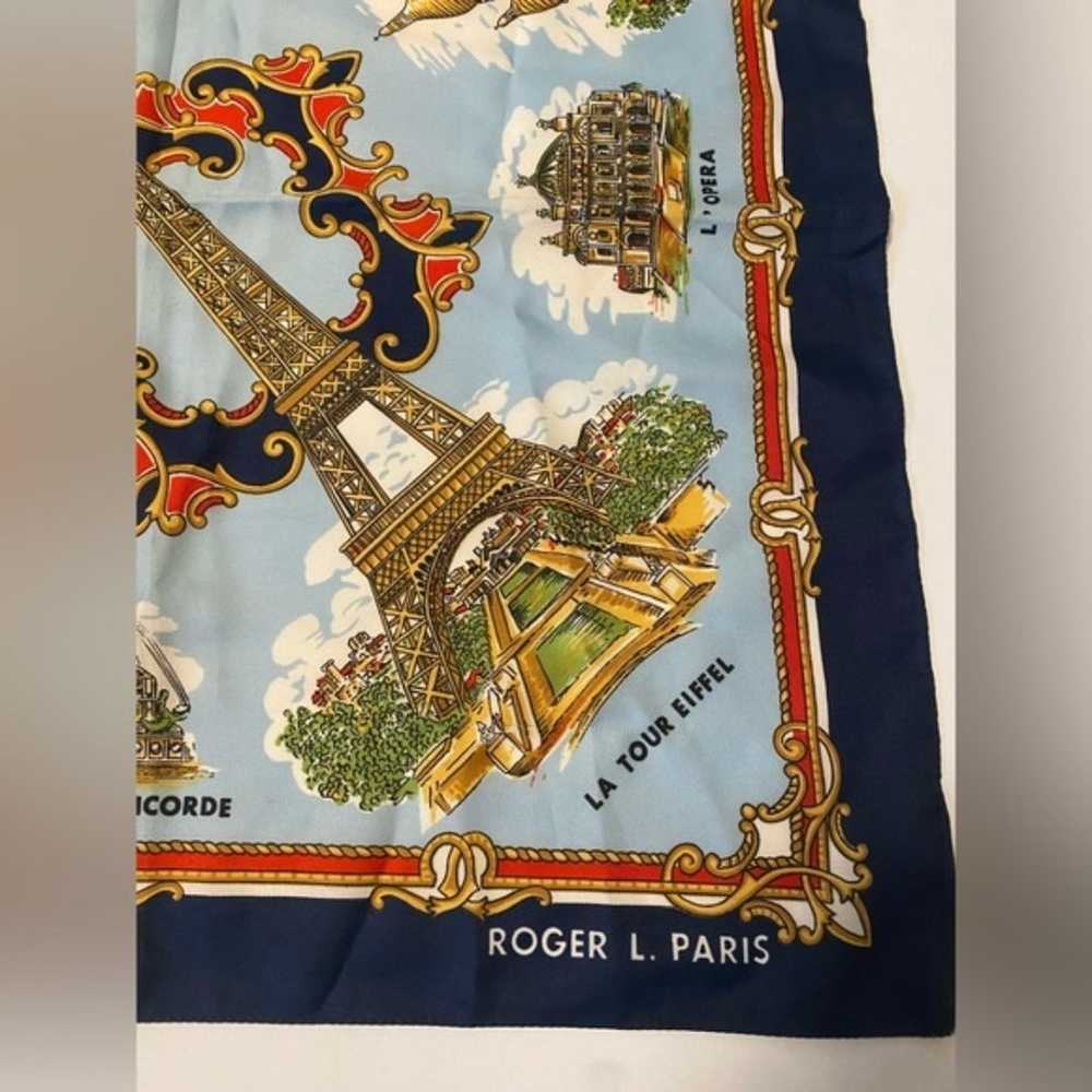 Vintage Lahmy Roger L Paris Parisian Scarf - image 2