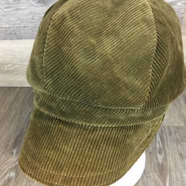Beresford Unisex Size 22 Corduroy Hat Olive Green… - image 1