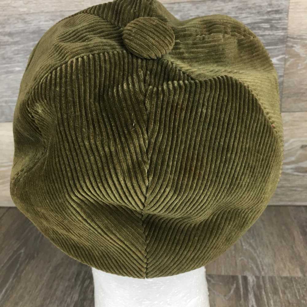 Beresford Unisex Size 22 Corduroy Hat Olive Green… - image 3