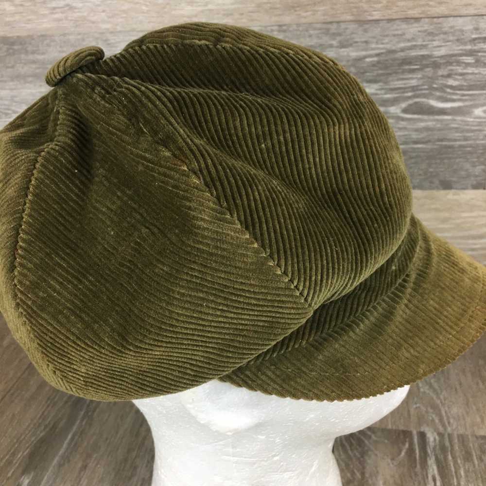 Beresford Unisex Size 22 Corduroy Hat Olive Green… - image 5
