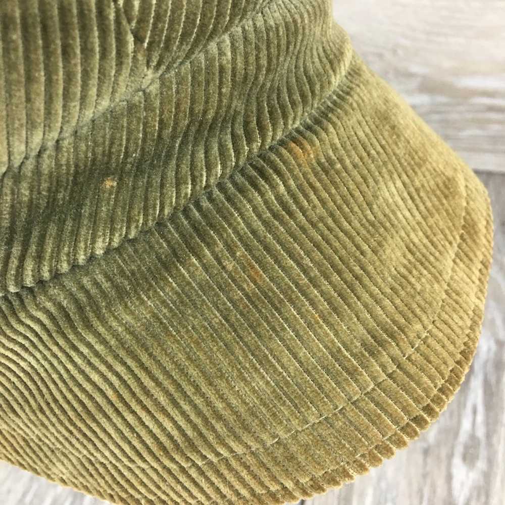Beresford Unisex Size 22 Corduroy Hat Olive Green… - image 6