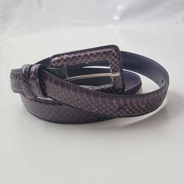 Vintage Purple Snakeskin Belt