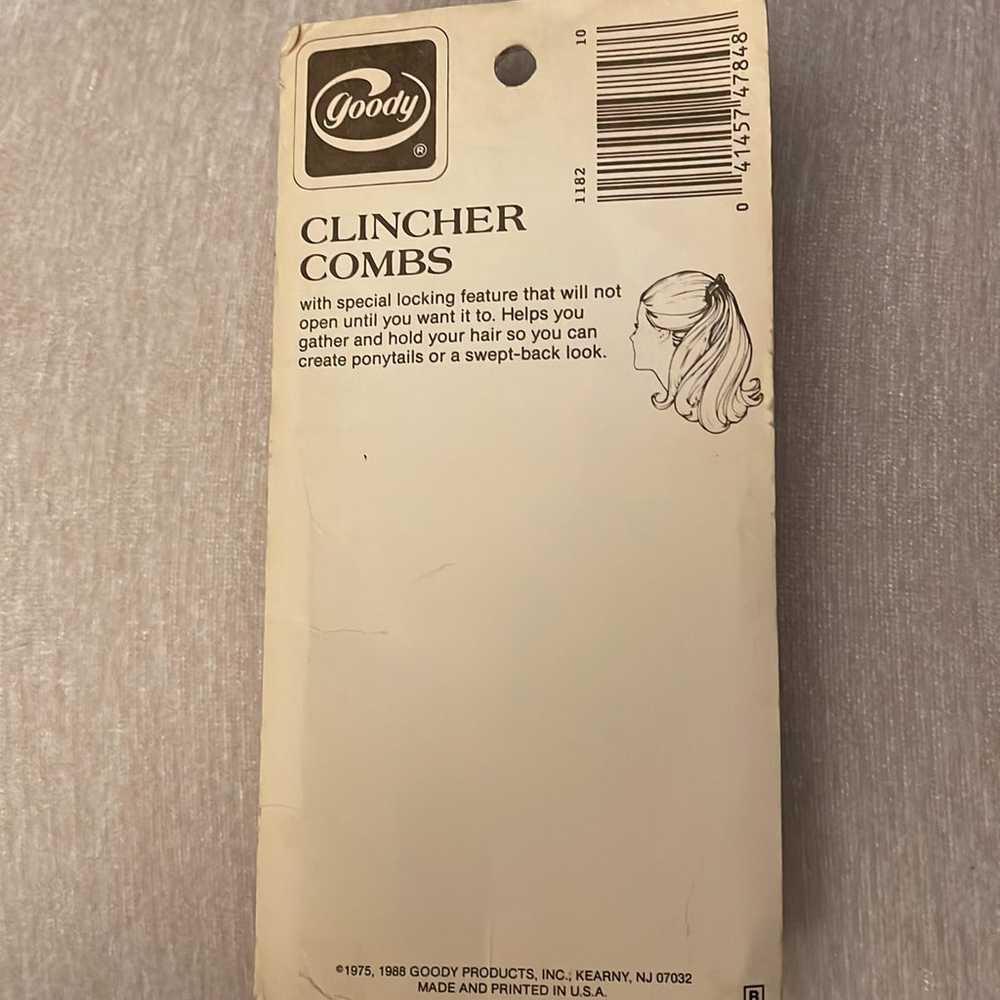 VINTAGE 80s GOODY CLINCHER COMBS Made in USA 1988 - image 2