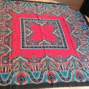 Vintage Glentex Scarf Paisley Italy