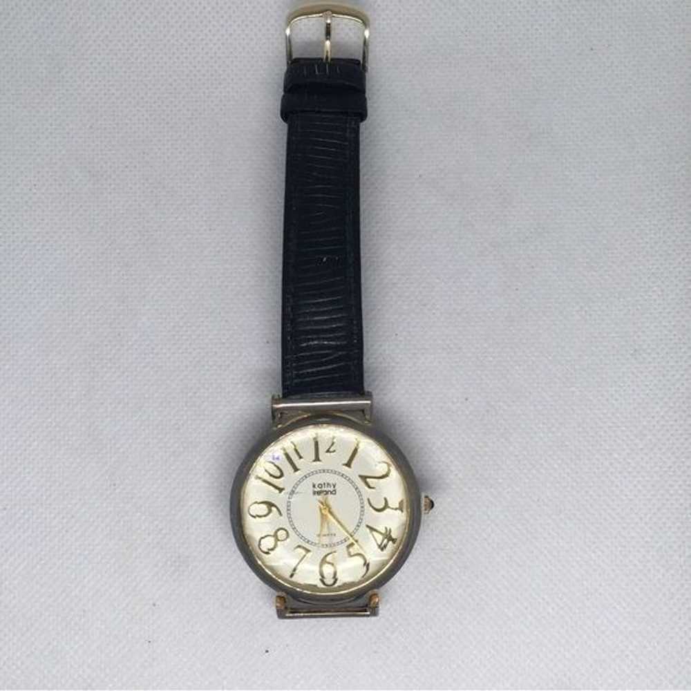 Vintage Kathy Ireland Watch, Prism Glass, Leather… - image 6