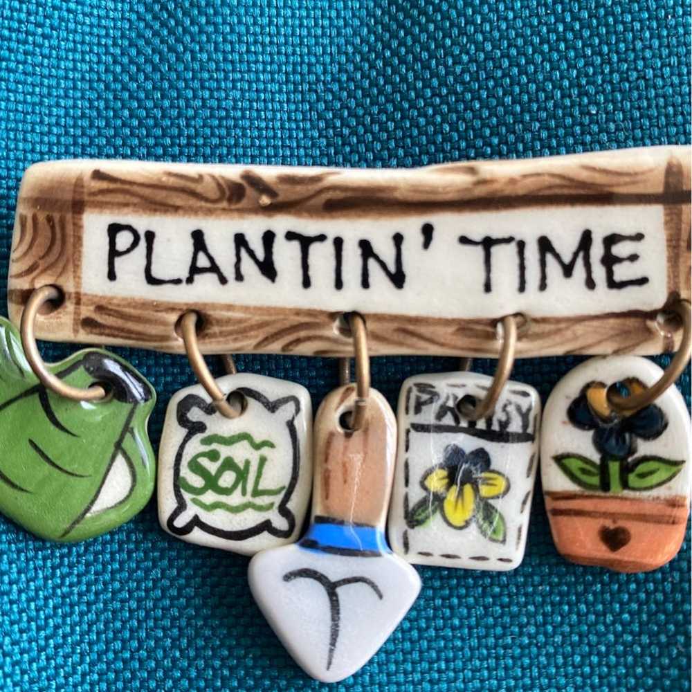 Adorable one of a kind hand made vintage plants p… - image 2