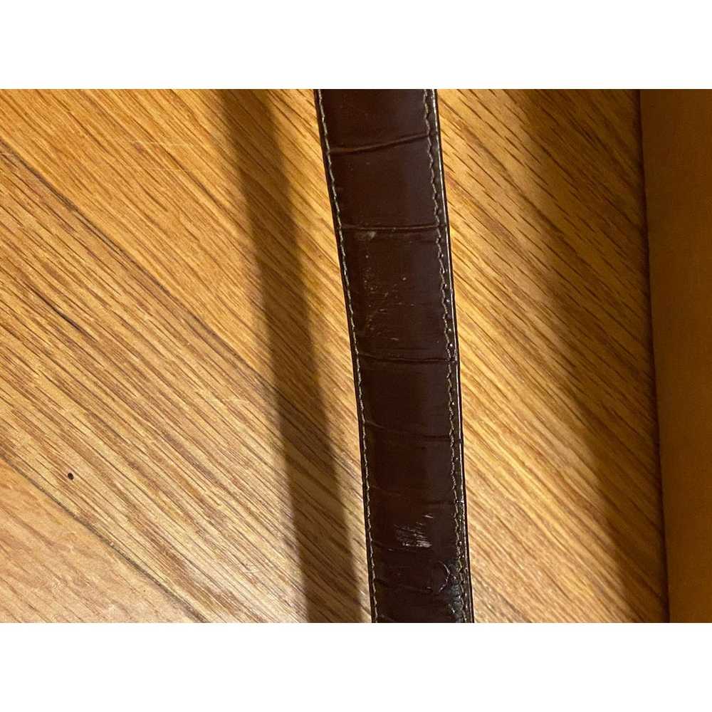 WESTERN LEATHER BELT,vintage brown belt,brown lea… - image 10