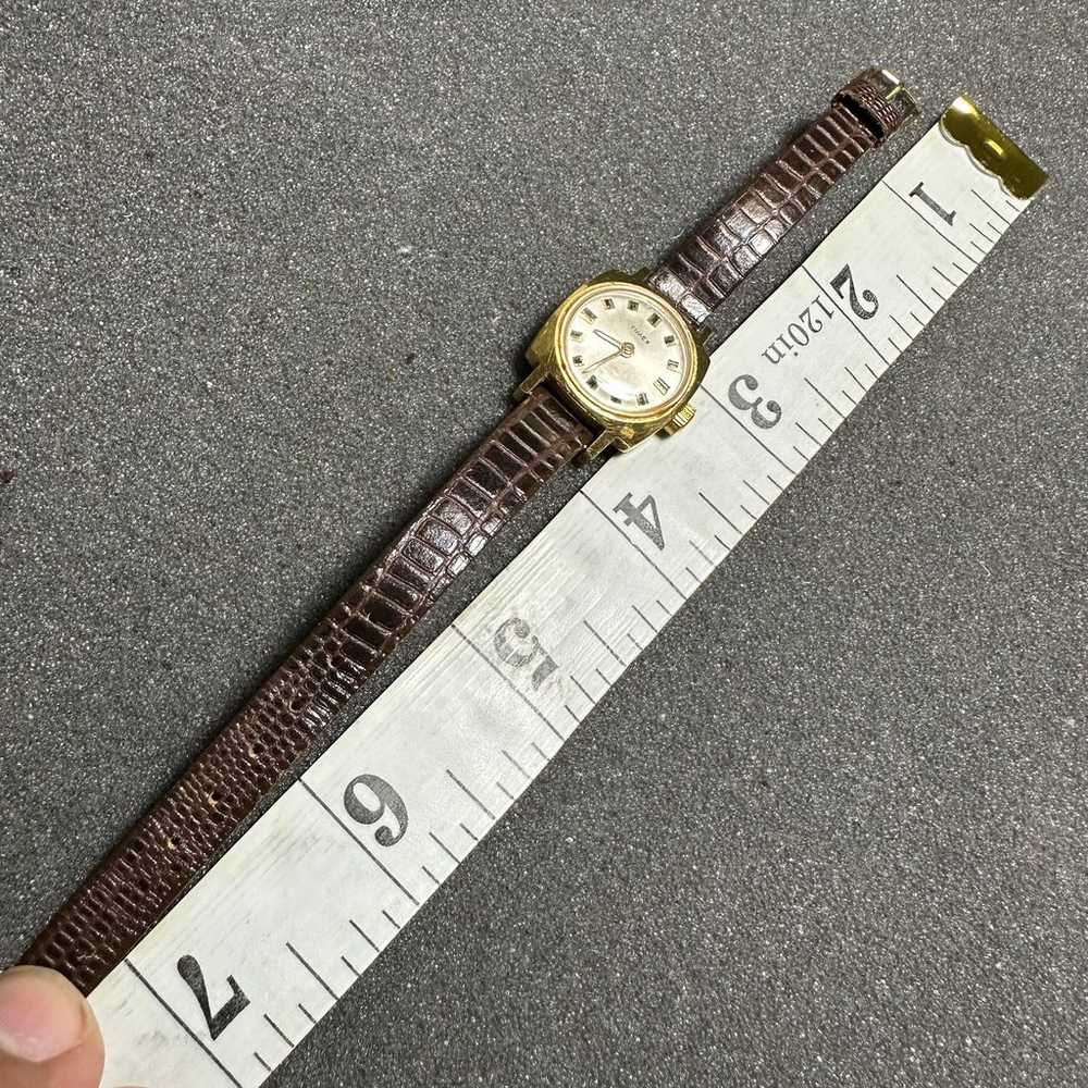 Vintage Timex Ladies Mechanical Windup Watch Gold… - image 9
