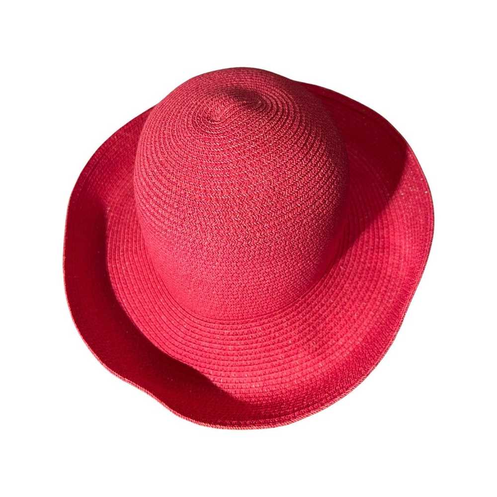 Pink Betmar New York Vintage ladies straw Hat - image 4