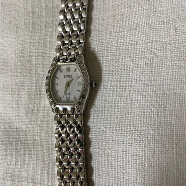 Vintage Silver DMQ Ladies Wrist Watch - image 1