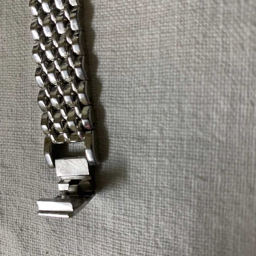 Vintage Silver DMQ Ladies Wrist Watch - image 3