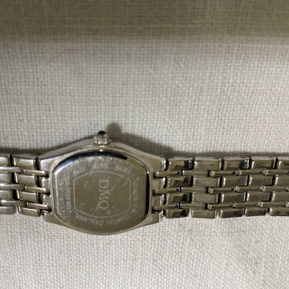 Vintage Silver DMQ Ladies Wrist Watch - image 9