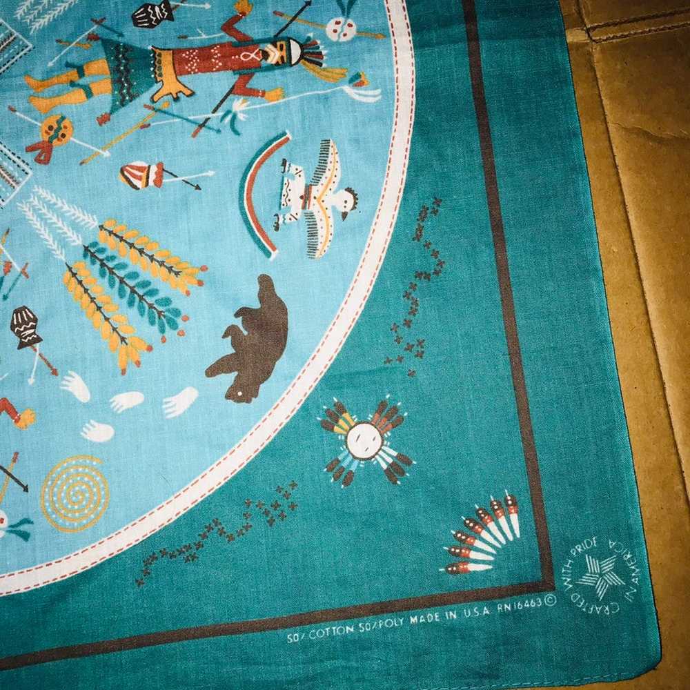 Vintage Aztec Navajo Bandana - image 2