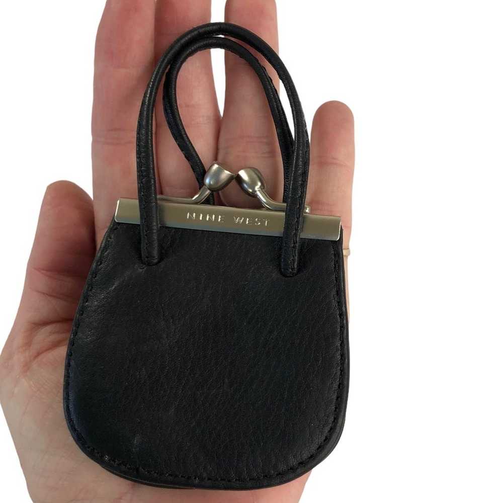 Nine West Genuine Black Leather Coin Purse Pouch … - image 5