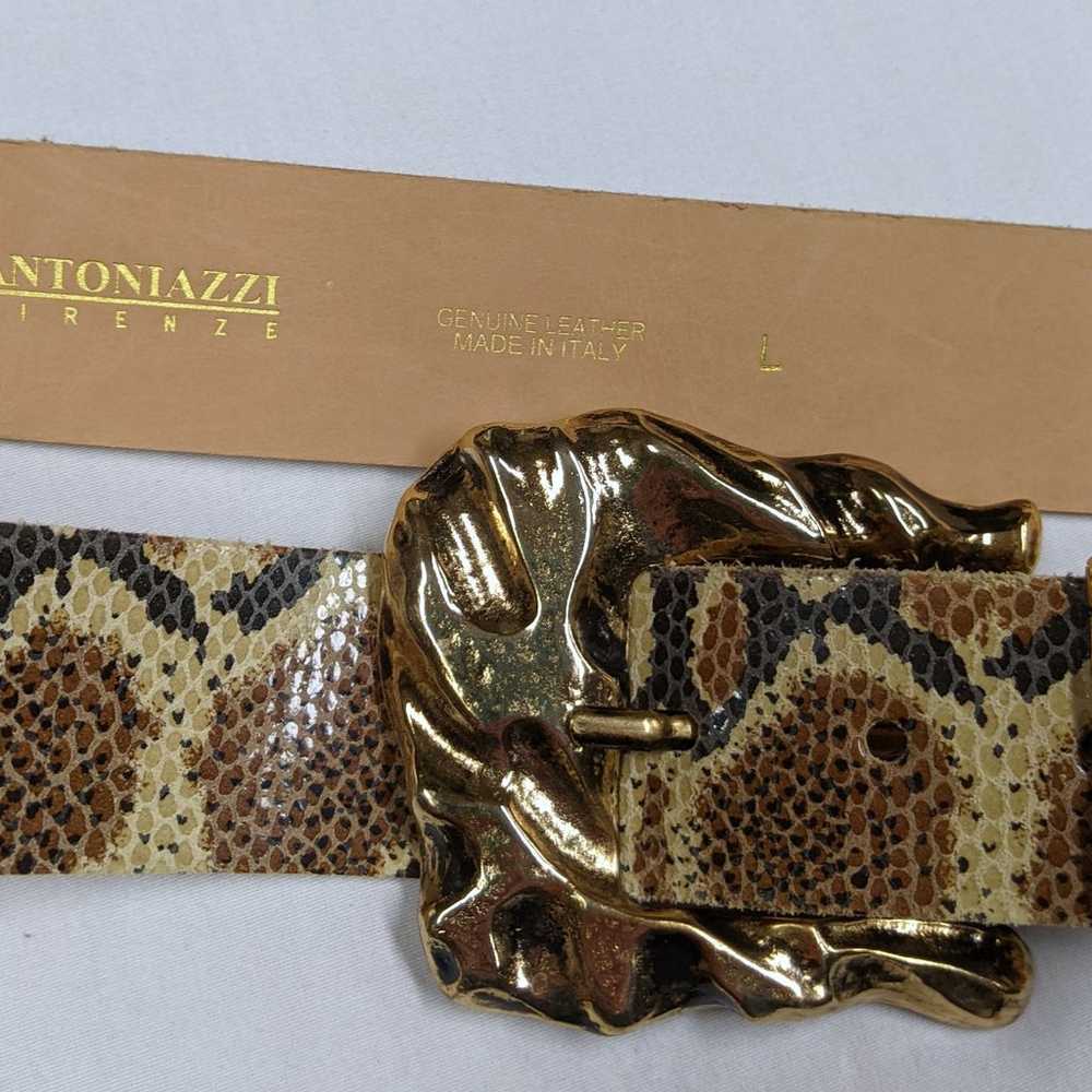Antoniazzi Firenze vintage snake skin belt - image 2