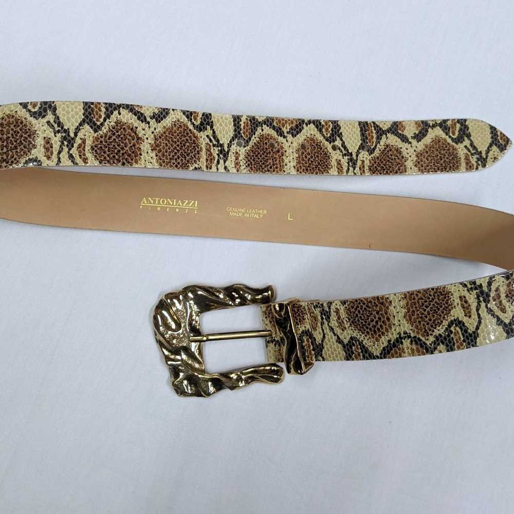 Antoniazzi Firenze vintage snake skin belt - image 3