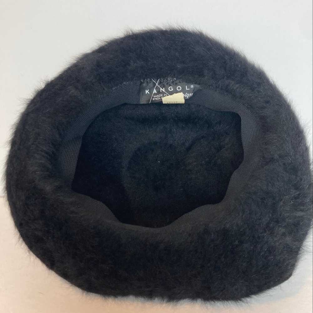 Vtg Kangol Design Black Angora Fur Winter Bucket … - image 7