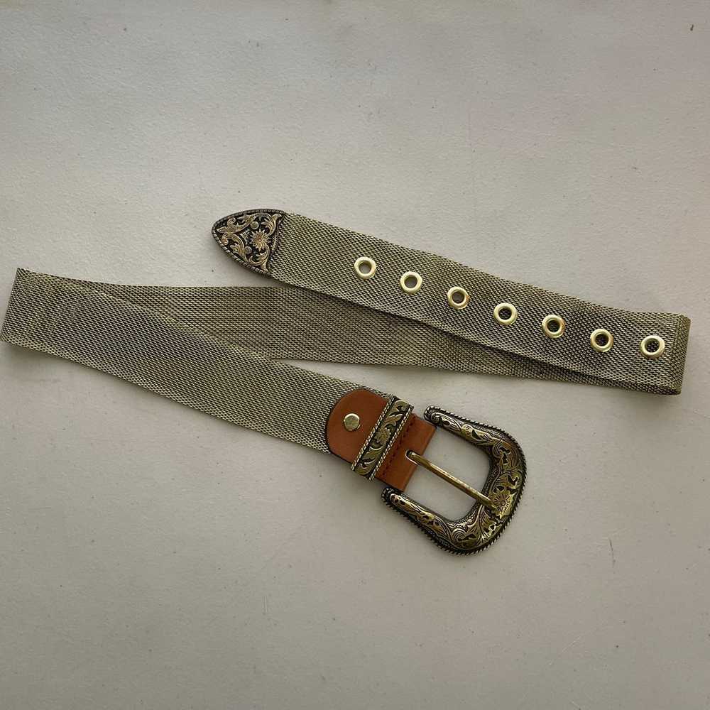 Vintage Metal Mesh Belt - image 5